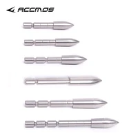 diy 70 80 90 100 110 120 grain stainless steel bullet point tip for id 4 2 mm arrow shaft accessories archery bow hunting