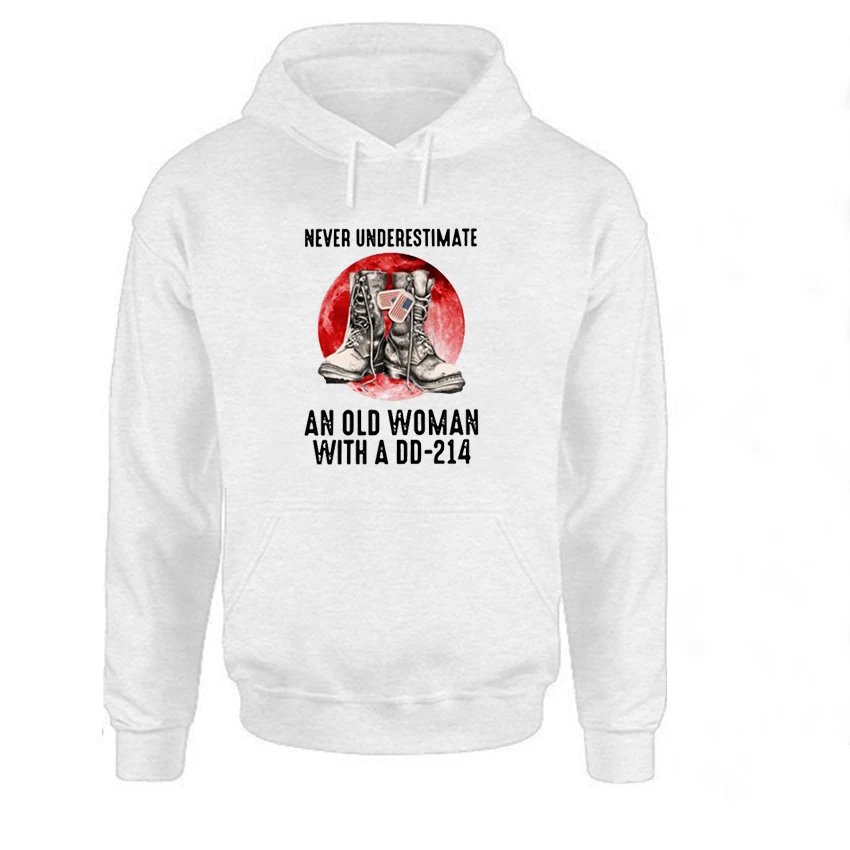 

Never Underestimate And Old Woman Sweatshirt Women Korean Letter Pullovers Oversized Hoodie 2021 Woman Casual Gothic new