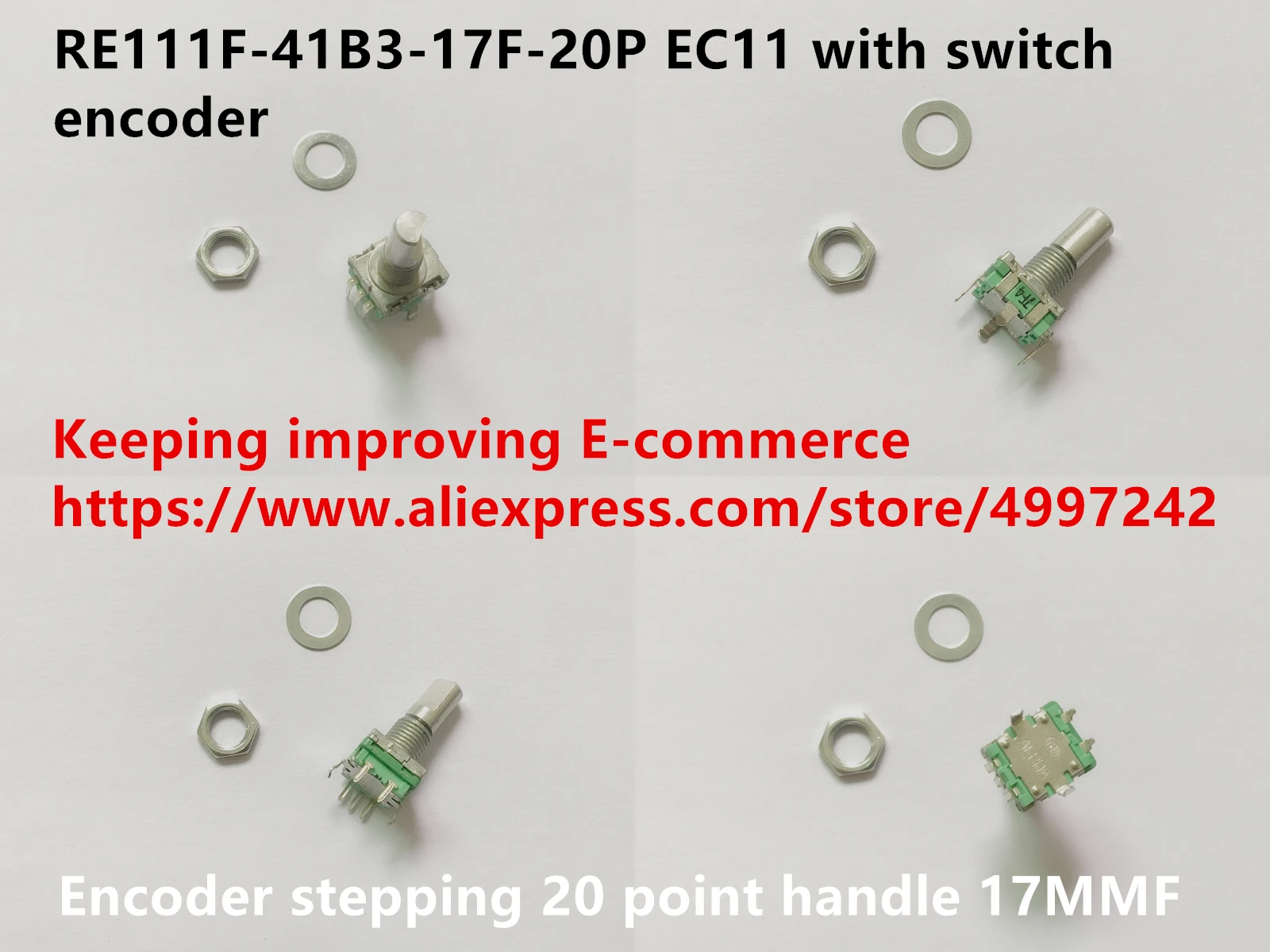 Оригинальный новый 100% импортный RE111F-41B3-17F-20P EC11 с переключателем энкодер шаговый 20