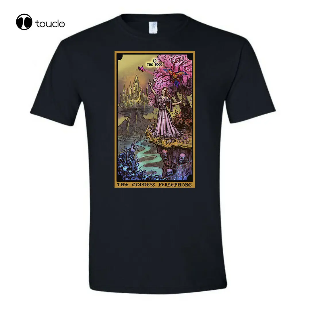 

Greek Goddess Persephone The Fool Tarot Card Shirt Wiccan Pagan Witch Clothing