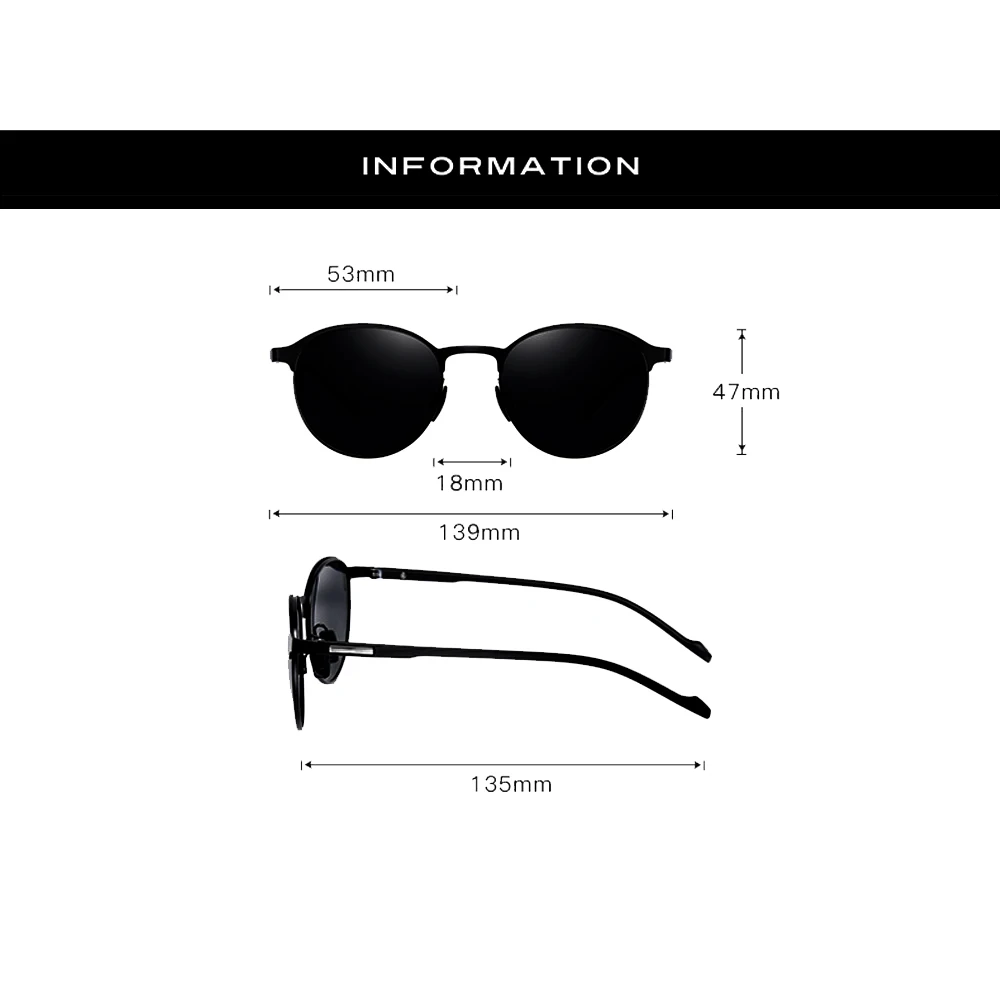 

Round Driver Sun Glasses Polarized Mirror Sunglasses Custom Made Myopia Minus Men Women Prescription Lens -1 to -6