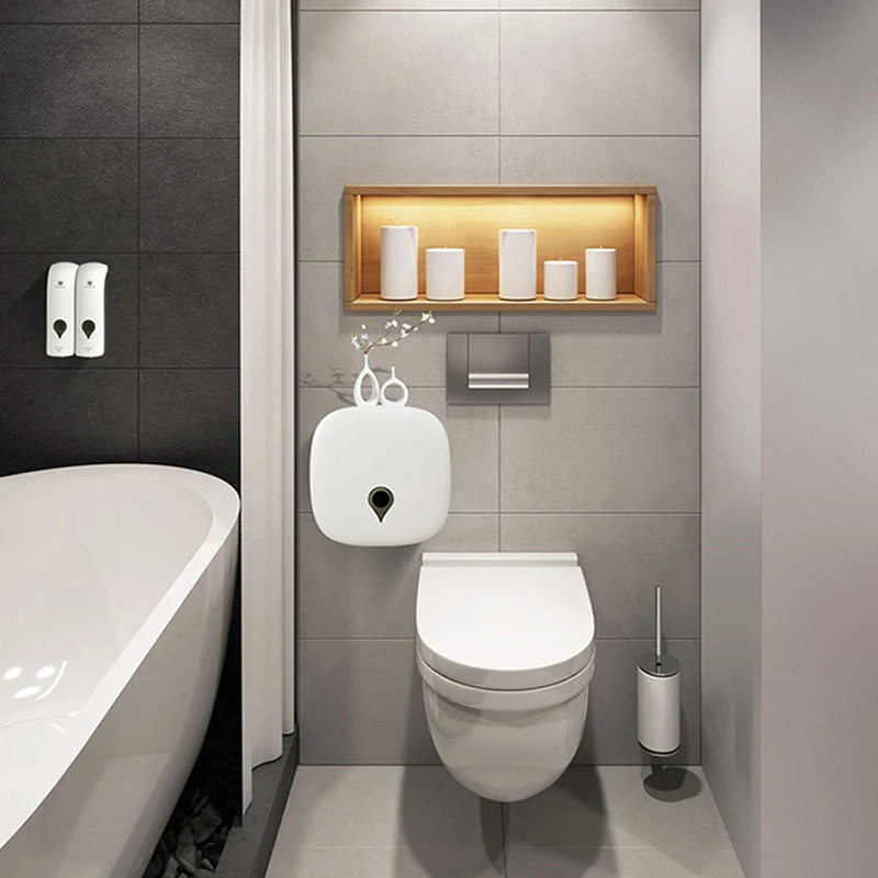 

Newest Self Adhesive Soap Dispenser Wall Mounted Manual Soap Dispenser Bathroom Shower Gel Liquid Shampoo Dispenser Holder 2021