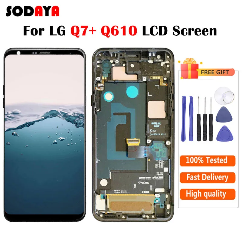 Для LG Q7 Plus Q610 Q610YB LM ЖК дисплей кодирующий преобразователь сенсорного экрана в