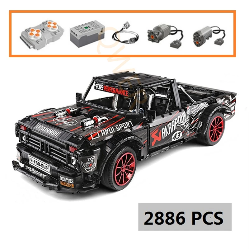 

F-150 Ford Mustang Hoonicorn Racing Car 2886Pcs 23016 MOC 22970 FIT 34316 Building Block Bricks Educational Toys Christmas Gifts