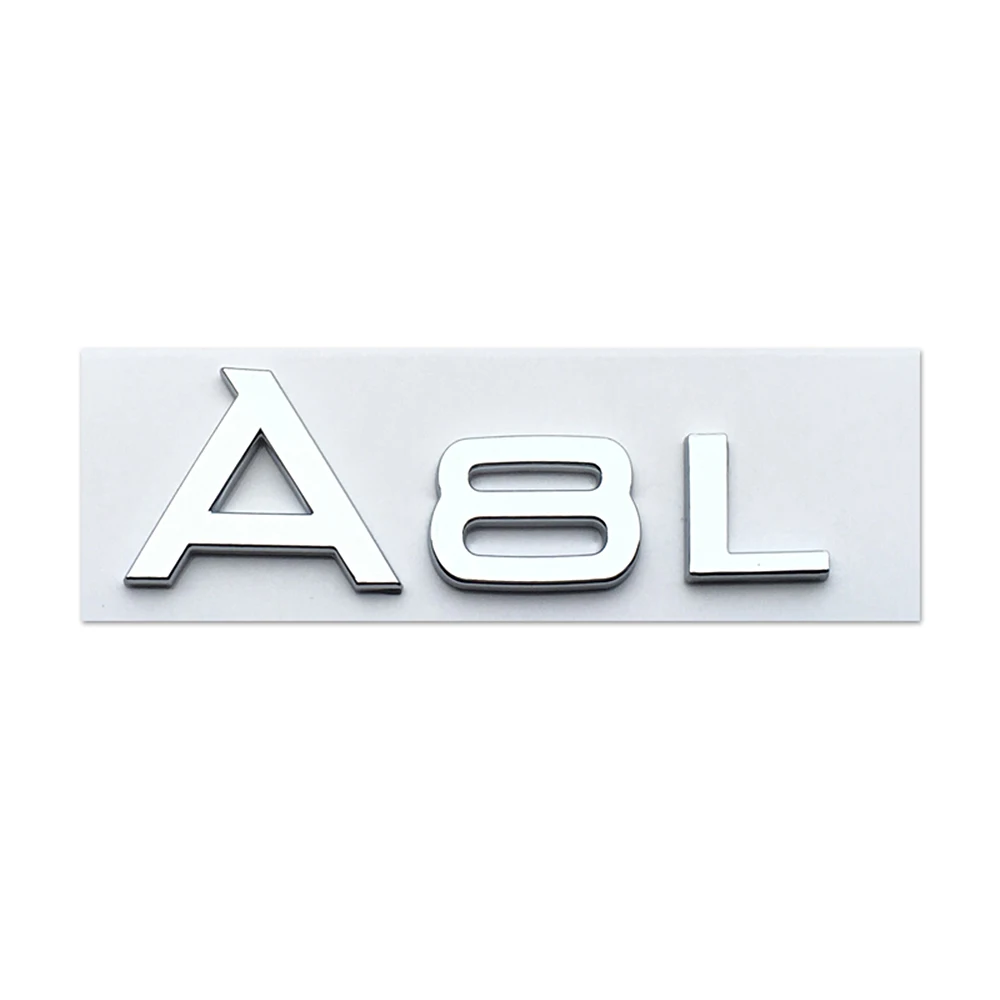 Наклейка на багажник для Audi TFSI A3 A6 A6L A8L металлический логотип Sline A5 A8 C7 B7 B8 SQ5 S5 RS4 Q3