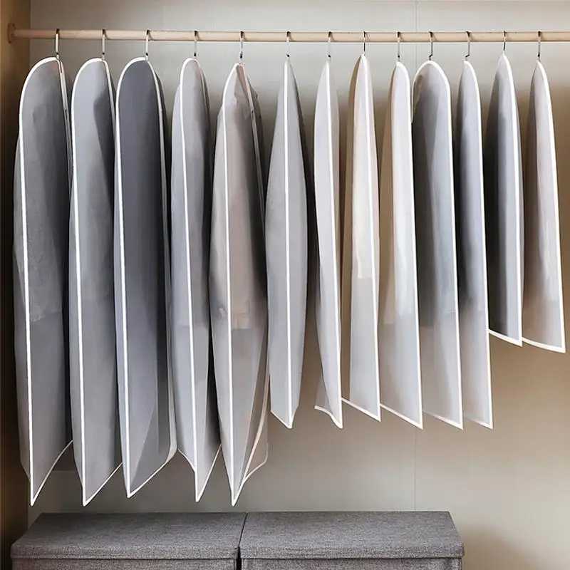 Мешок для хранения одежды пылезащитный чехол на молнии из ПВХ дышащий прочный