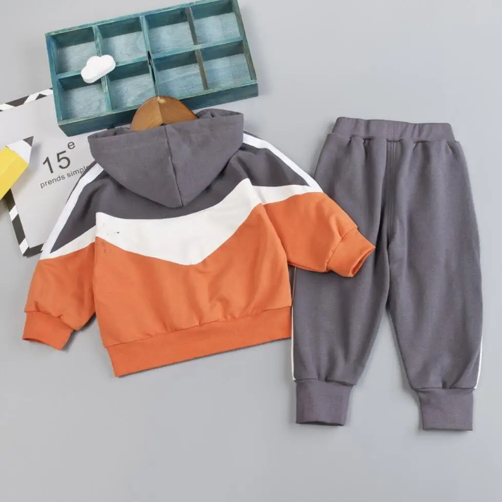 Детская одежда осень-весна 2020 костюм с капюшоном для маленьких мальчиков наряд