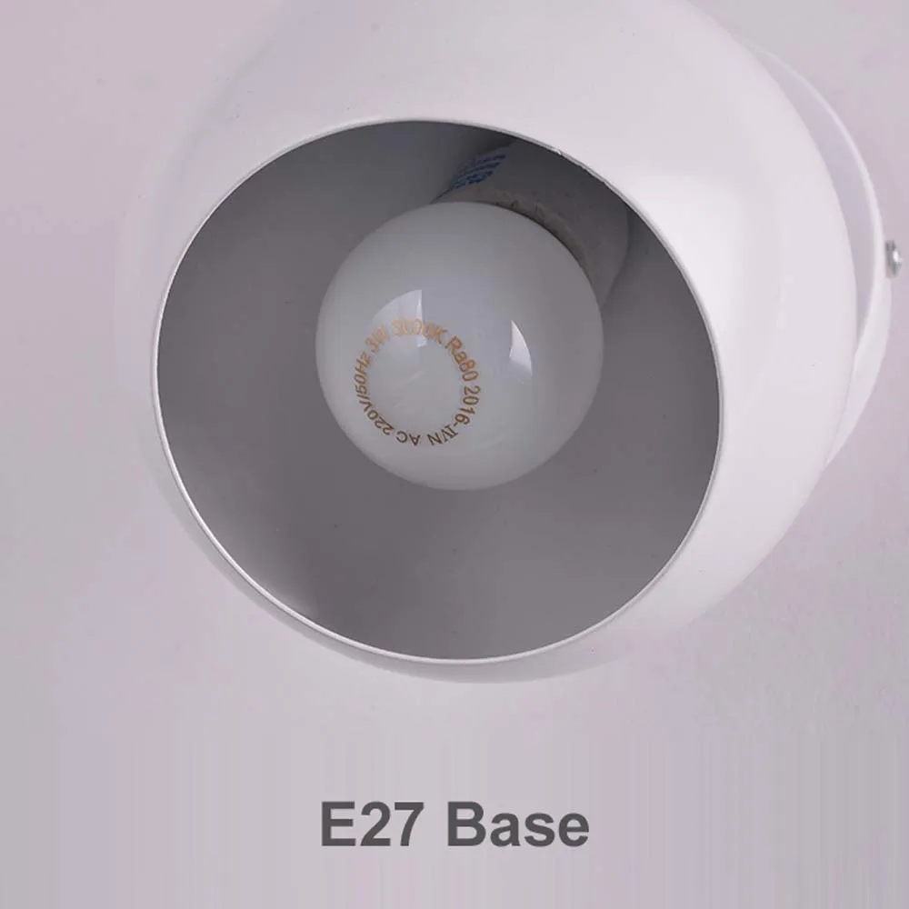 Белый черный современный настенный светильник для спальни вращающиеся