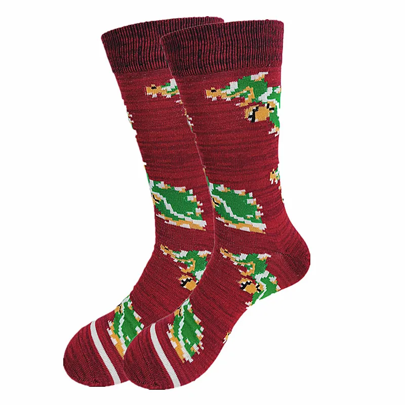 

A Pair of Autumn and Winter Men Women Socks Fashion Cartoon Happy Novel Quality Stitching Soft and Comfortable Crew Socks