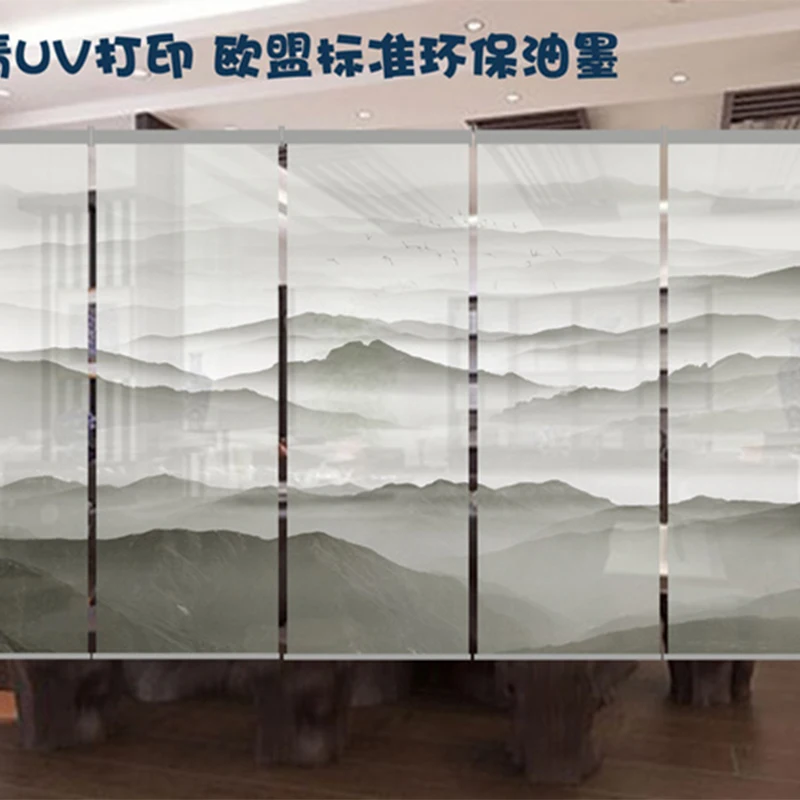 Новые китайские роликовые жалюзи для гостиной подвесной экран перегородка