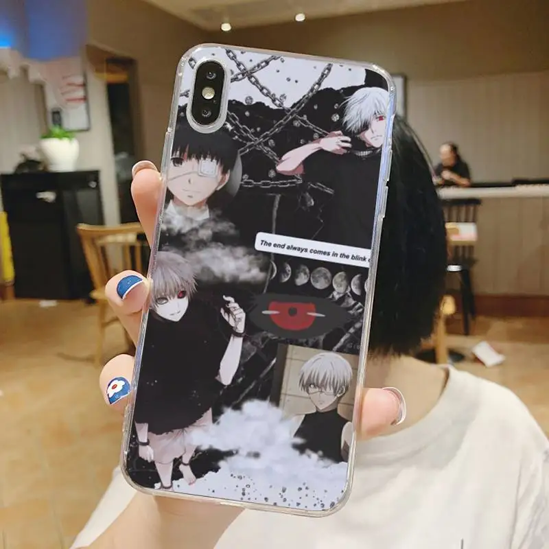 

Tokyo Ghouls Japan anime Phone Case Transparent for iPhone 6 7 8 11 12 s mini pro X XS XR MAX Plus