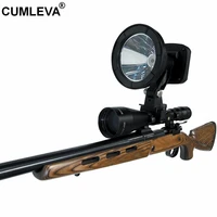rechargeable 125mm xml2 t6 10w 1200lm led scope rifle gun mounted spotlight weapon light 4 4ah lithium spot beam whitegreenred