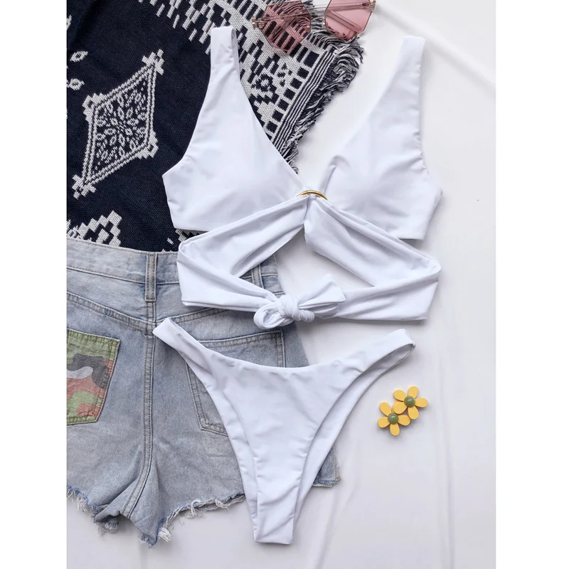 

Push Up Bikini 2021 Sexy Bikini Set Women Swimwear Bathing Suit Swimsuit Female Swimming Suit Bandage Swimsuit Thong Bikini