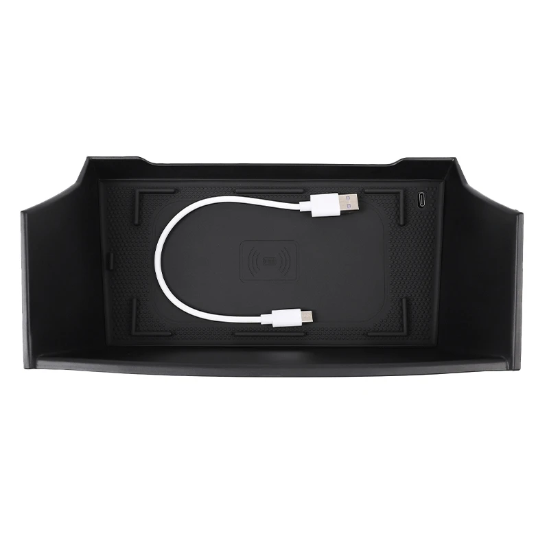 

Car Central Armrest Storage Box Phone Box Wireless Charger Panel for Land Rover Defender 110 2020-2022 Car Accessory