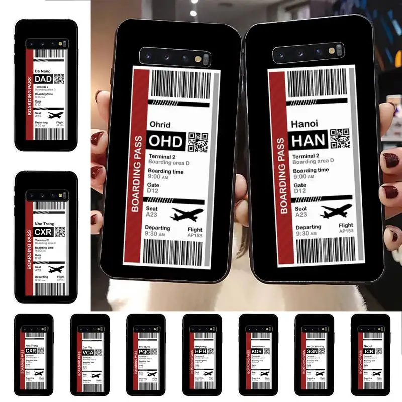 YNDFCNB посадочный талон страны мира этикетка авиа билеты чехол для телефона Samsung S 4 6