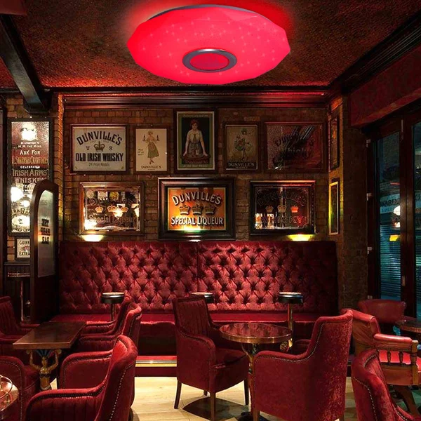 

200W LED Acrylic Ceiling Light RGB Bluetooth Music Dimmable Ceiling Mount Hanging home Lighting (Remote Control + APP Control)