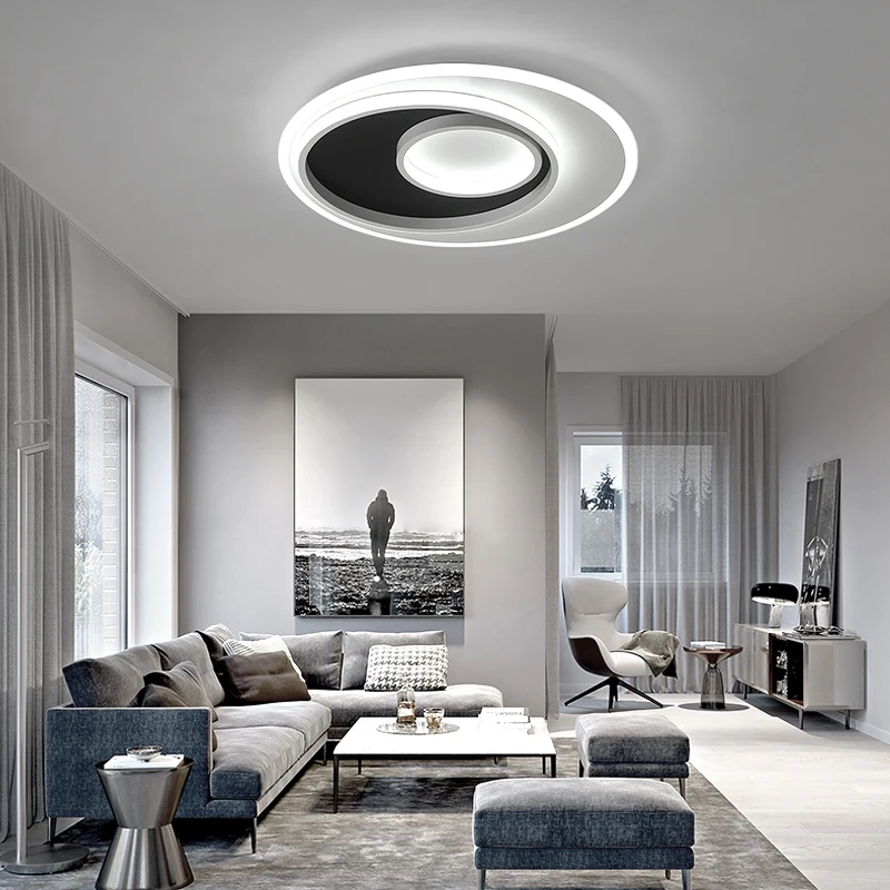 Современный светодиодный потолочный светильник для дома гостиной спальни белая