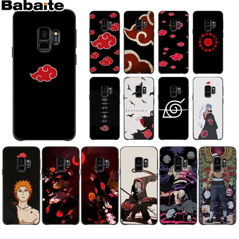 Babaite Наруто Черная мягкая оболочка телефона samsung S9 S9 плюс S5 S6 S6edge S6plus S7 S7edge S8 S8plus крышка M10 20