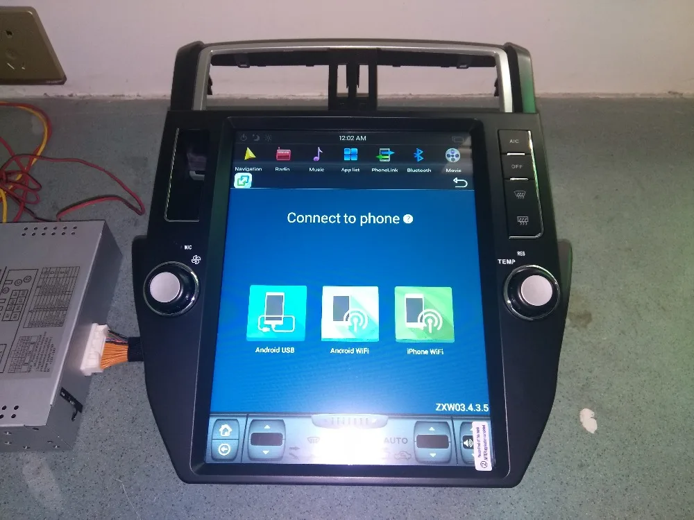 12 1 ''tesla style Android 9 0 автомобильный DVD плеер GPS навигация для Toyota Land Cruiser Prado 2010 2011 2012
