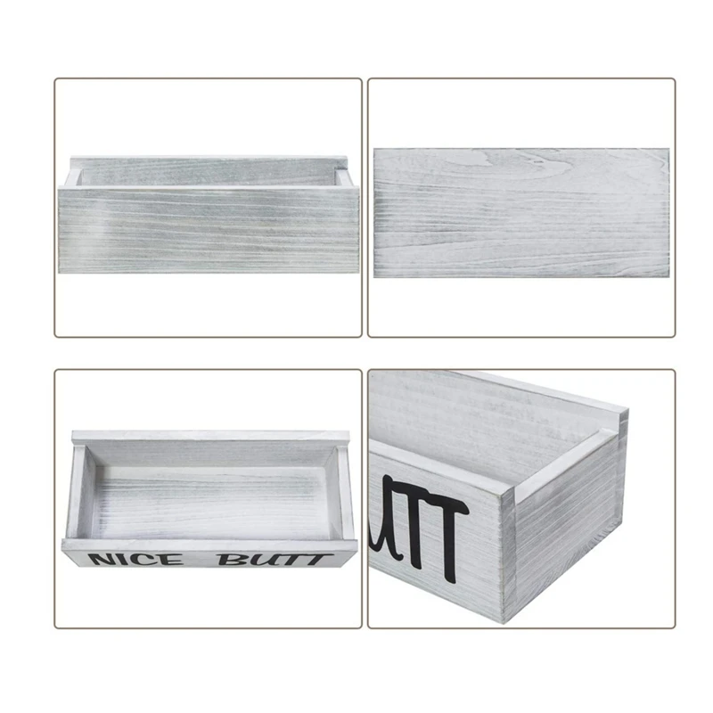 Красивая декоративная коробка для ванной деревянная деревянный держатель