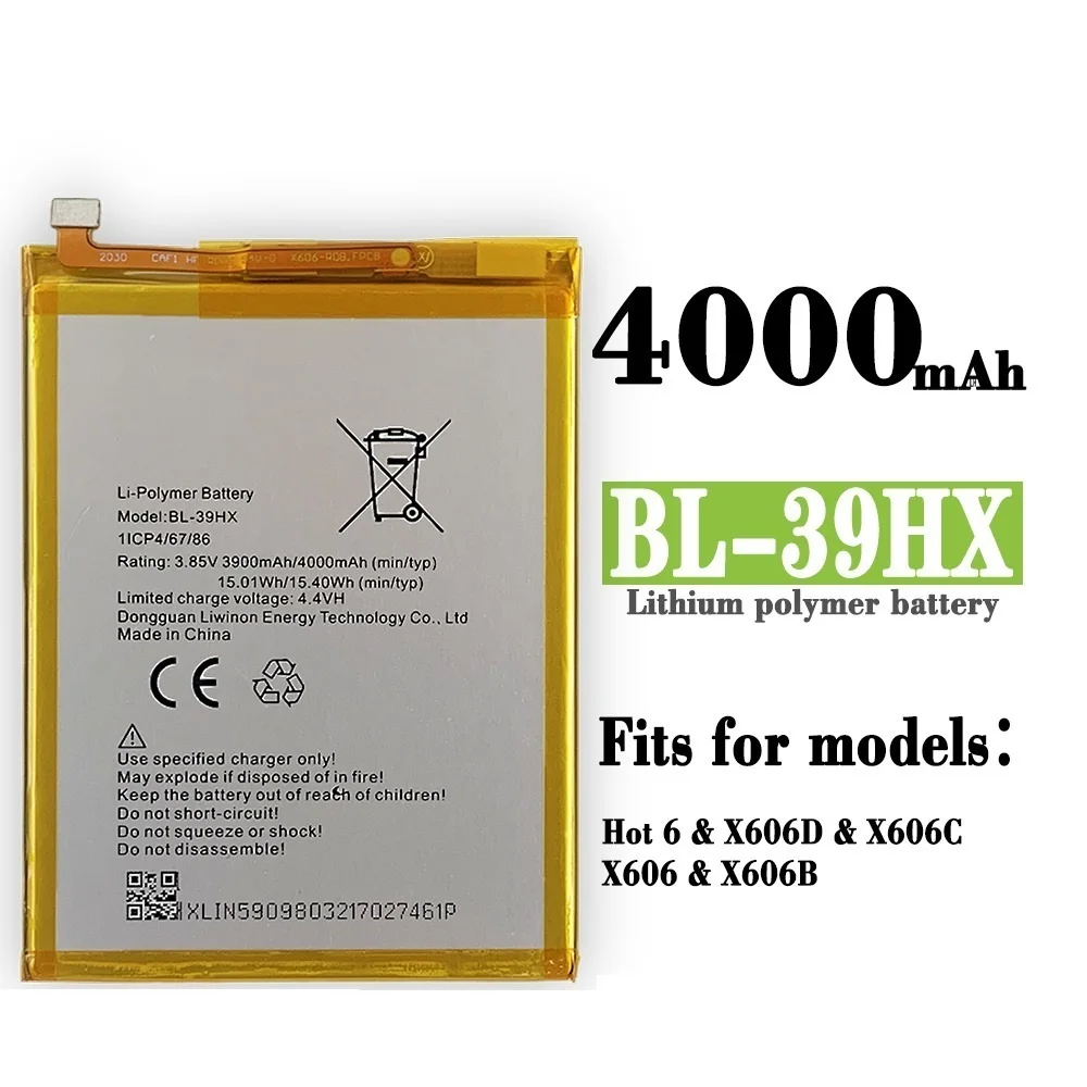 

Подходит для Infinix X606 / Hot 6 мобильный телефон 39HX нейтральный встроенный аккумулятор большой емкости Новинка