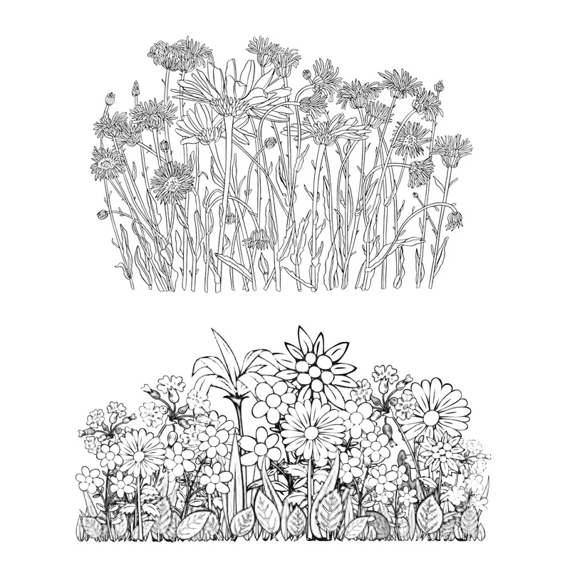

DABOXIBO Flower Clusters Clear Stamps Mold For DIY Scrapbooking Cards Making Decorate Crafts 2020 NEW Arrival