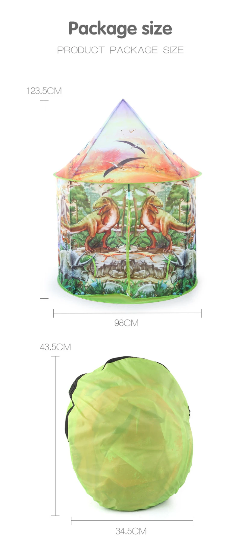 

Dinosaur Children's Folding Play Tents Child Baby Indoor Kids Toys Games Tent for Toddlers Boys Girls Castle House Playhouse