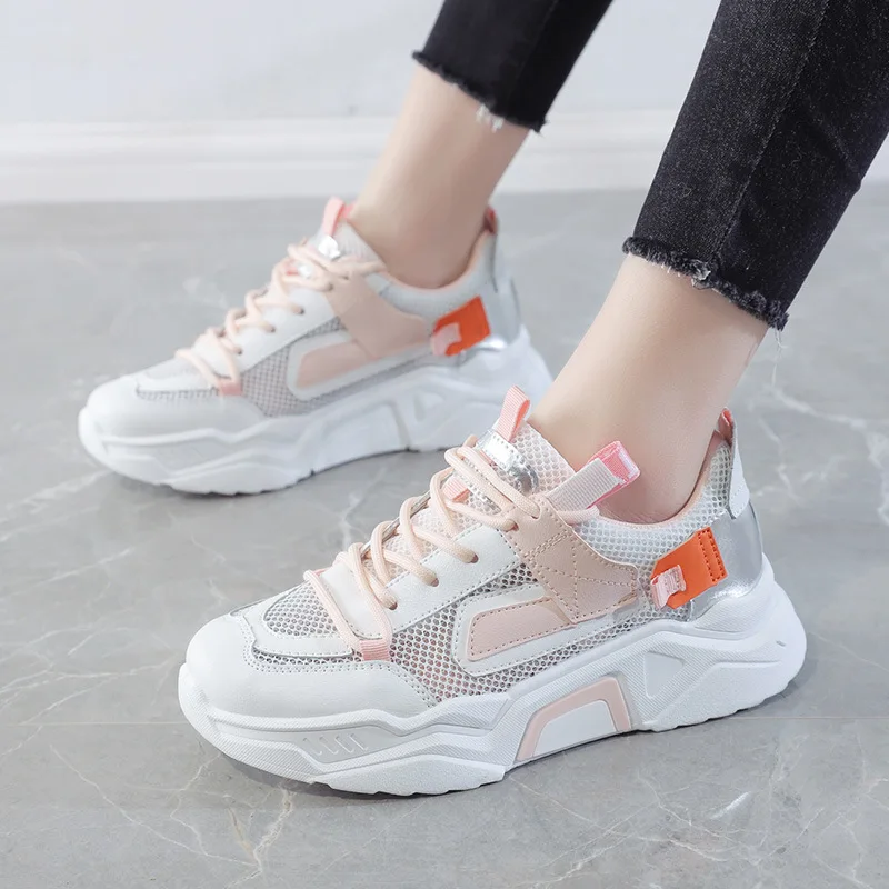 

New Summer Thick-soled Comfortable Sports Casual Shoes Korean Personality Comfortable Platform Old Shoess