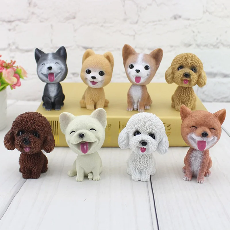 9 см Kawaii смайлик собака Акита панель в форме французского бульдога пуделя игровые