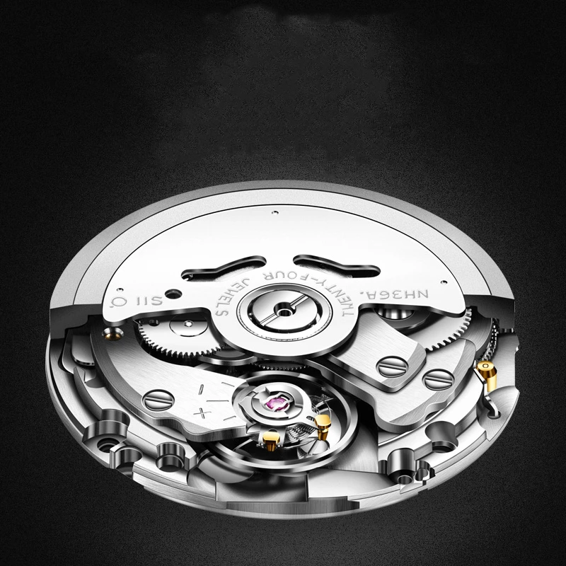 

OUPINKE Waterproof Full Automatic Business Watch Watch Men Top Brand Luxury Fashion Sapphire Mechanical Wristwatch montre homme