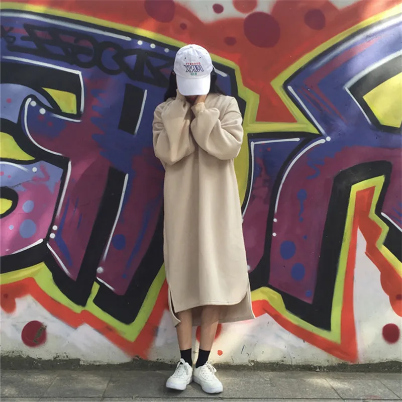 ZSIIBO Women Hoodies Casual Sport Sweatshirt Hooded Solid Color Long Sleeves Irregular Top Fashion Loose Hoodies With Pockets