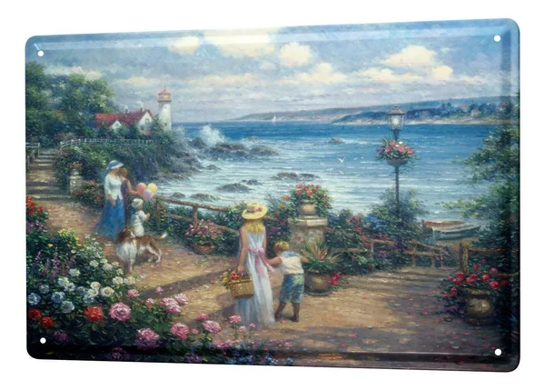 

Tin Sign Fun Ravtive Lighthouse Coffee Bar Decoration Home Decor