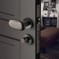 Modern style/Bedroom Door Handle Lock Security Entry Split Silent Lock Core Door Furniture Indoor Anti-theft Gate Lock With Keys