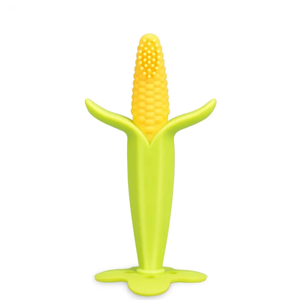 

Baby Teethers Banana Corn Penguin Shape Baby Teething Pacifier Safety Silicone Chew Infant Oral Tooth Brush Soother Dropshipping