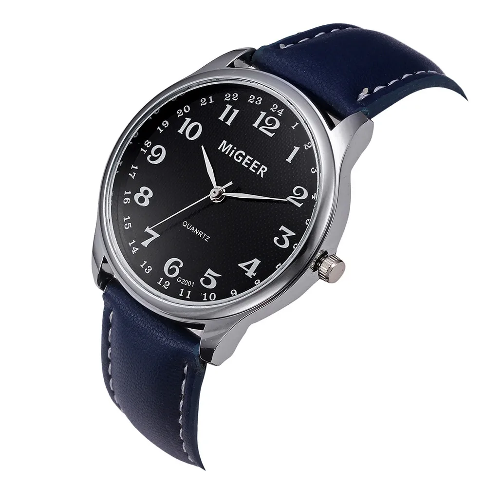 MIGEER мужской роскошный бренд часов модные повседневные мужские часы из