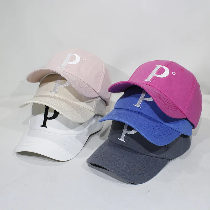 Шапка унисекс для пар Модная хлопковая бейсбольная шапка с вышивкой и буквами