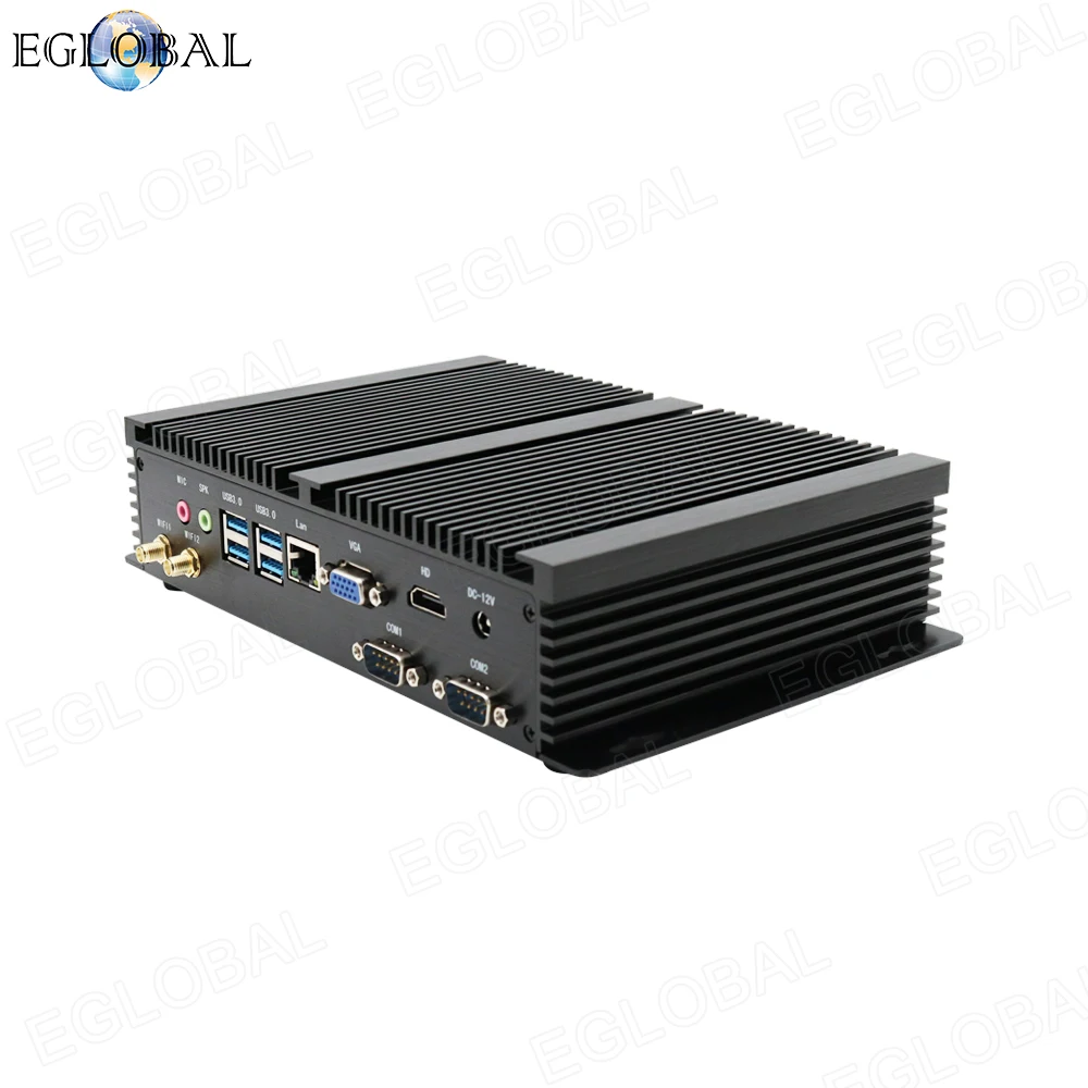 Безвентиляторный промышленный компьютер Eglobal 24 часа работы Intel Core i5 4200U i7 5500U i3 5005U