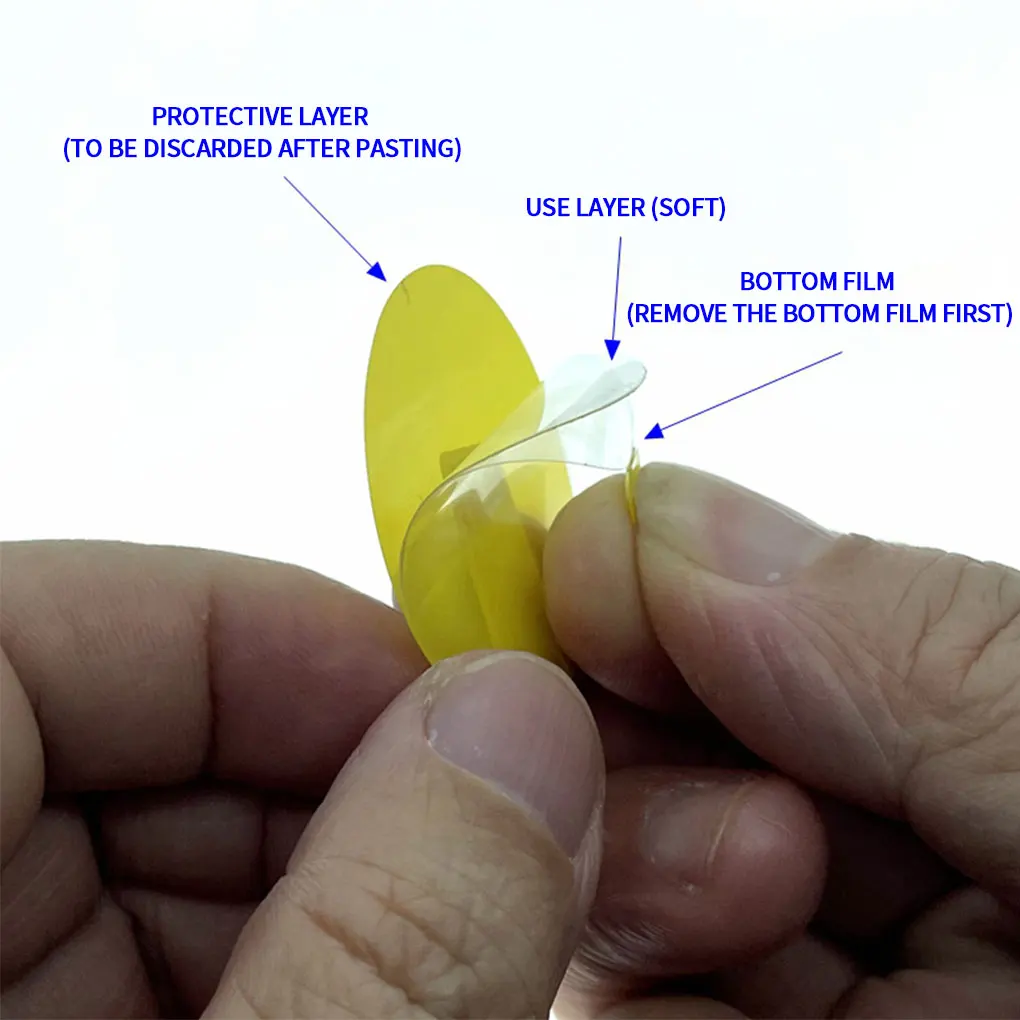 

5pcs HD TPU Film For AirTag Key Finder Protective Films For Airtags Touch Screen Adhesive HD Ultra-clear Round TPU Cover