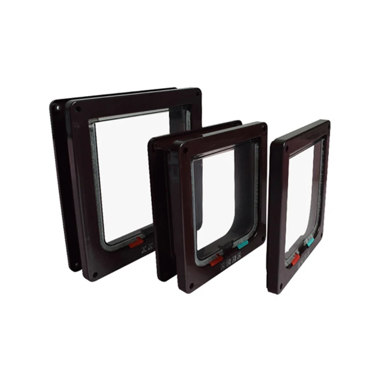 4 способ Запираемая собака кошка котенок дверь безопасности створки Входная рама