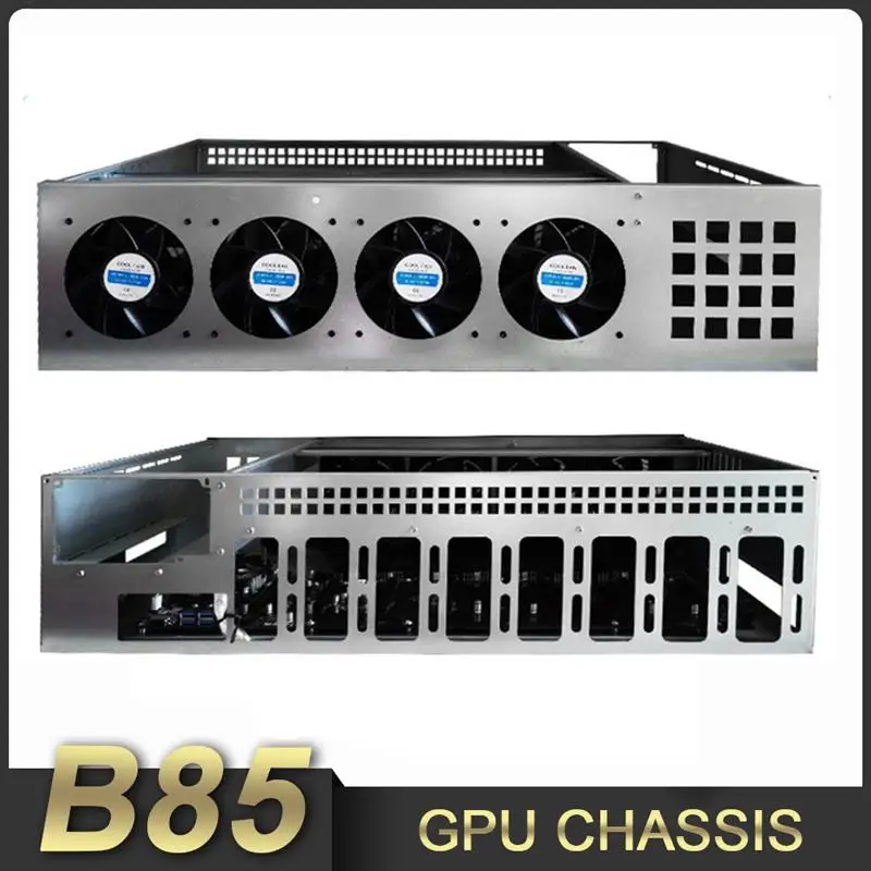 

Устройство для майнинга ETH с материнской платой DDR3 128G SSD 2000 Вт источник питания 4 вентилятора BTC чехол для графической карты B75 G1610