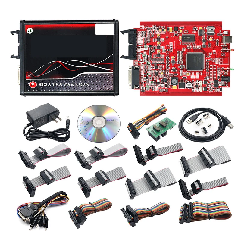 Разблокированные адаптеры 2 80 EU Red Kess V5.017 Ktag V7.020 4 светодиодный BDM Master ECU чип