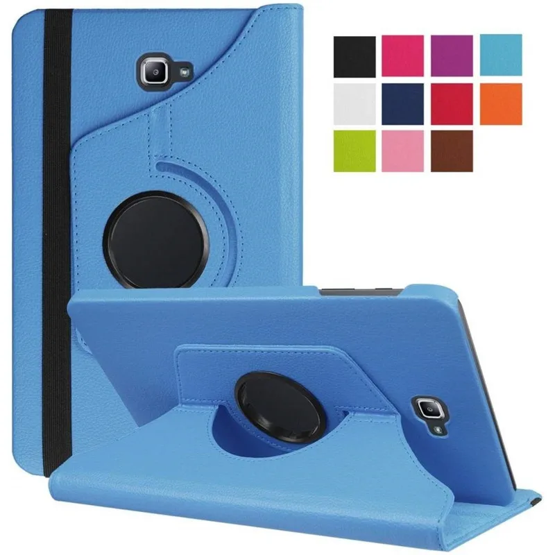 

For Samsung Galaxy Tab A A6 10.1 2016 SM-T580 T580N T585 Tablet Case 360 Degree Rotating Stand Leather Protective Cover A7 10.4