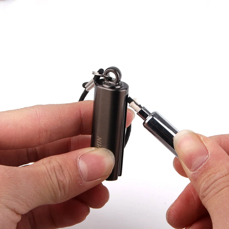 Новая брелок-зажигалка для ключей водонепроницаемая ветрозащитная портативная