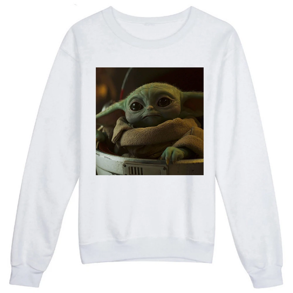 

Disney Kawaii Baby Yoda High Quality Printed Cute Teens Hoodies Vogue High Street Style Women Sweatshirt The Mandalorian Fans