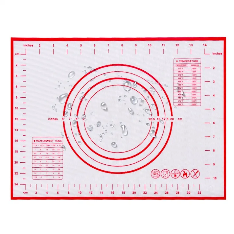 Силиконовые коврики для выпечки лист теста пиццы антипригарный держатель