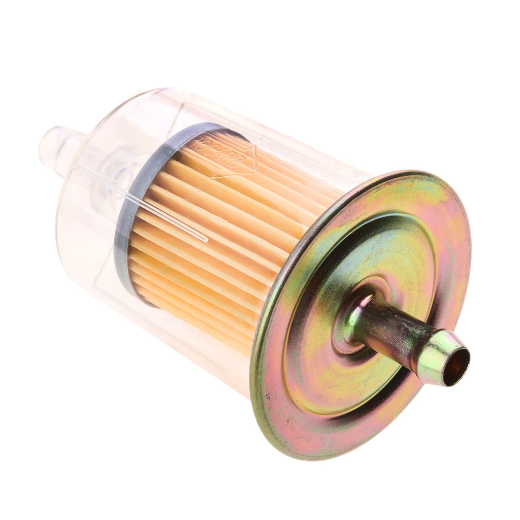 

Universal Motorcycle Petrol Inline Fuel Filter Fits 9mm Pipe