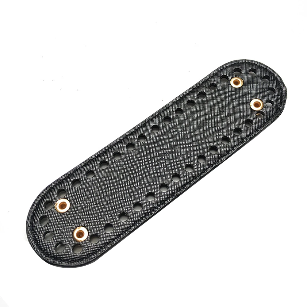 

Handmade Replacement Bag Bottom Handbag DIY Knitting Accessories PU Leather Oval With Holes Long Craft Women Pad Crochet