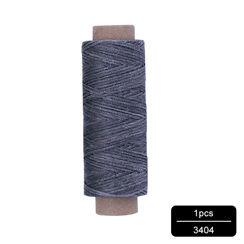 NO.3404 MIUSIE 1 шт. 50 м 150D 1 мм кожаный вощеный шнур для DIY инструмент для рукоделия ручная строчка плоская Вощеная швейная линия - Цвет: NO.3404