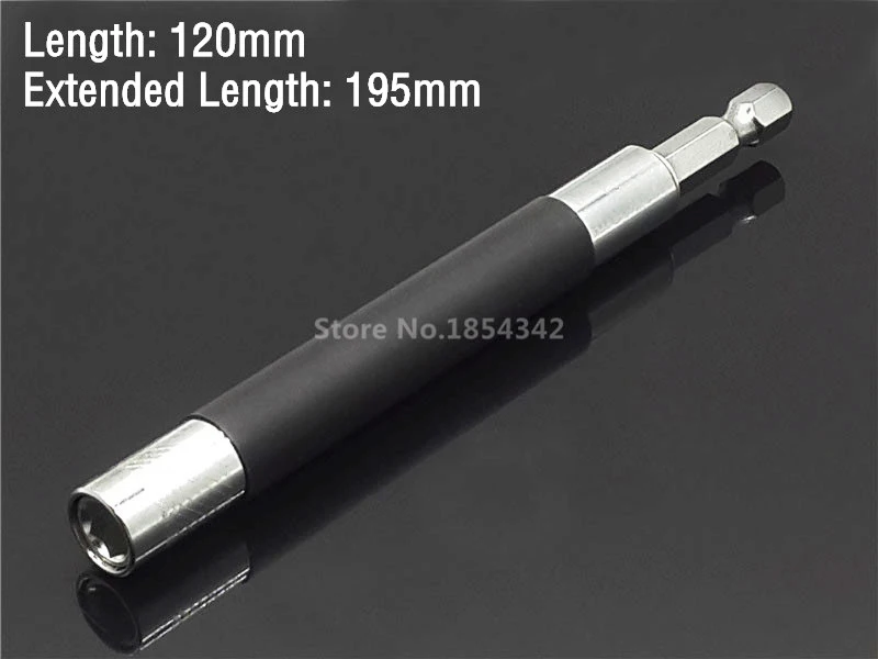 Adjustable 120mm 1 шт. 12 Размер удлинитель 1/4 шестигранный винтовой патрон-адаптер Магнитная отвертка ударный шуруповерт сверло инструмент быстросъемные инструменты - Цвет: Adjustable 120mm