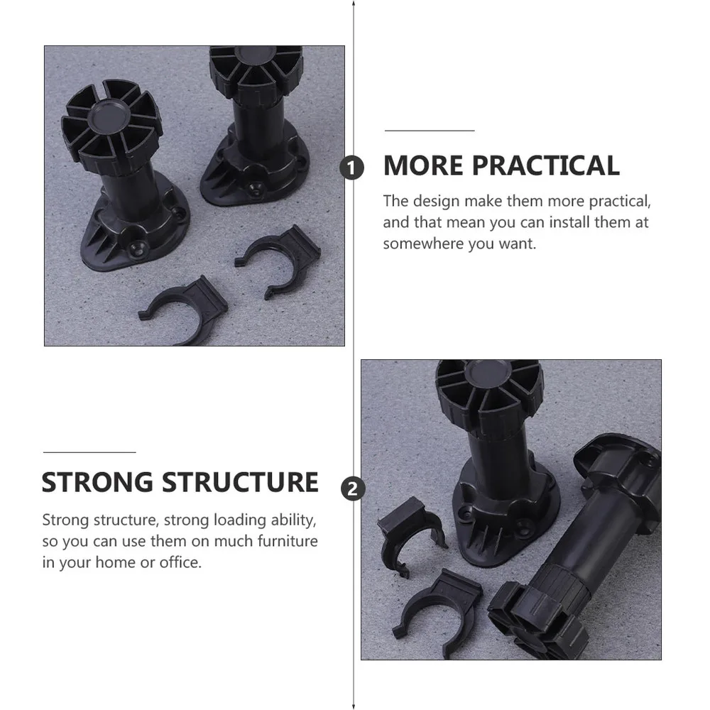 

4pcs Furniture Support Feet Sofa Adjustable Support Stands Cabinet Feet for Home